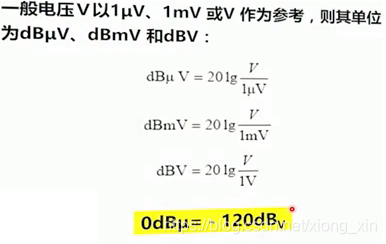 电压的单位dBuV,dBmV和dBV以及dBu和dB的转化关系-CSDN博客