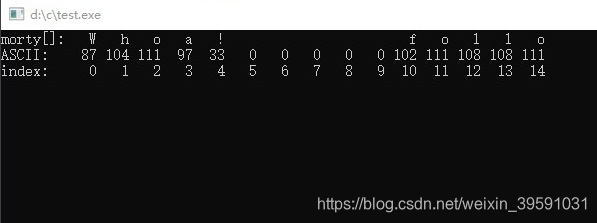 morty array practice test output