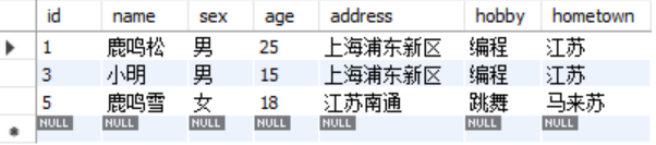 sql语句--模糊查询