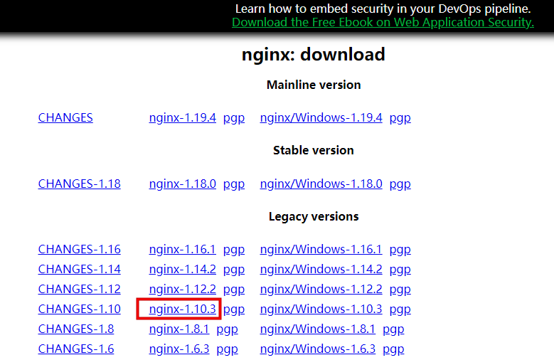 Nginx下载 Nginx下载