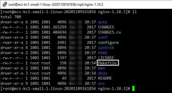 创建 makefile 文件之结果 创建 makefile 文件之结果