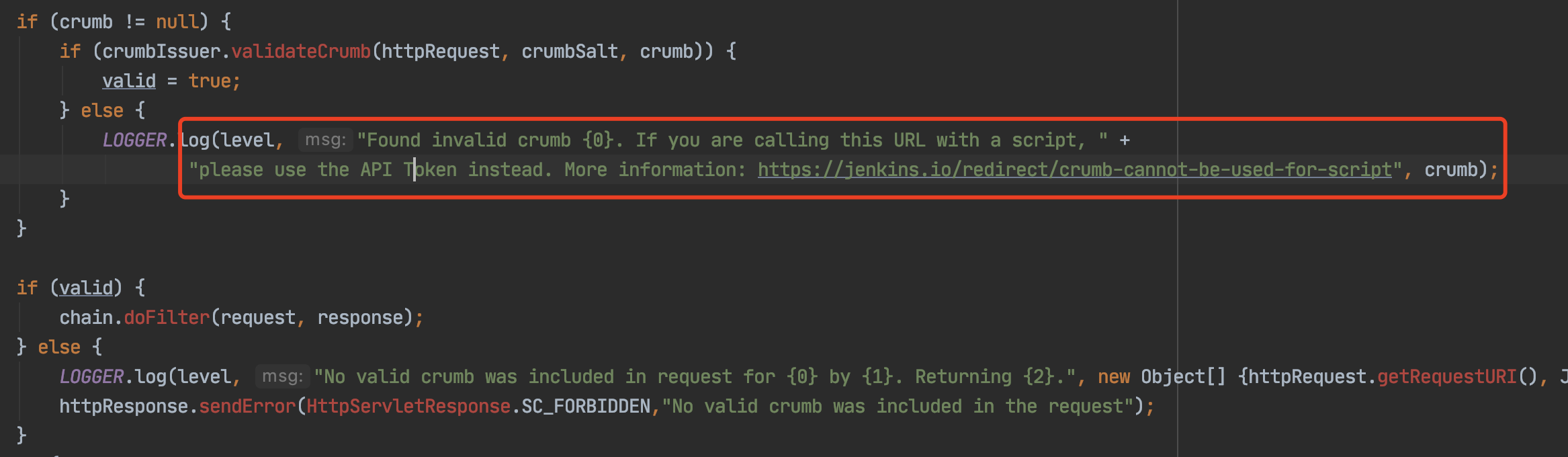 No valid crumb was included in the request 问题定位与解决CSDN博客