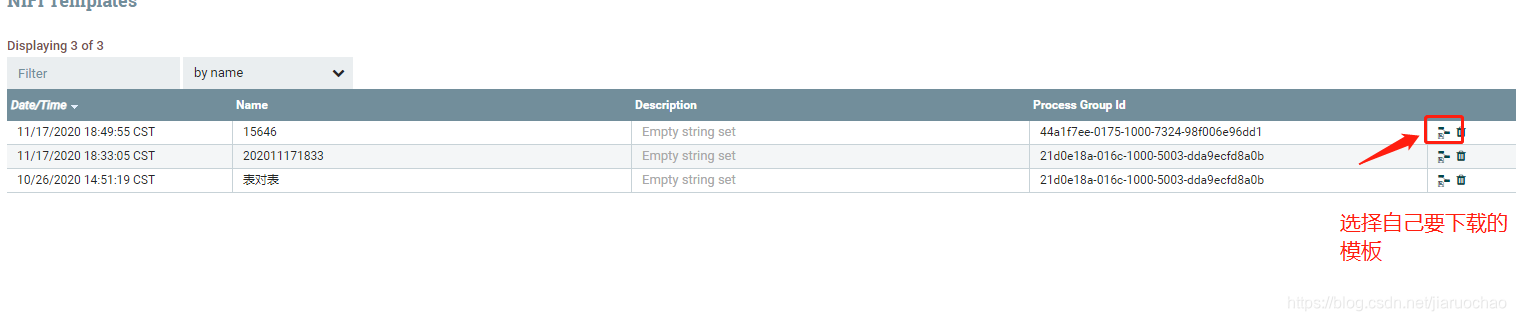 Download the generated template