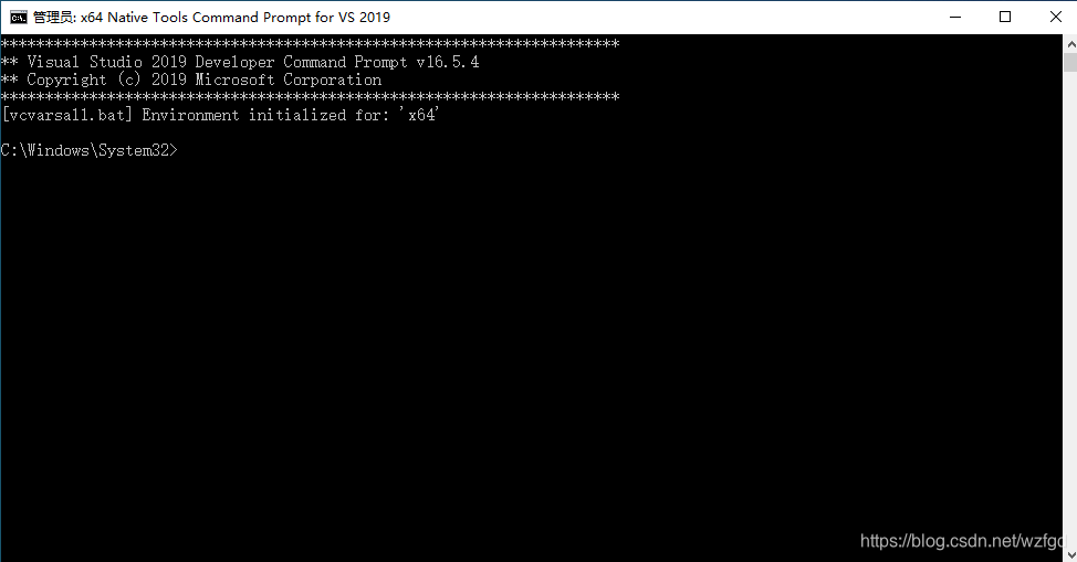 x64 Native Tools Command Prompt for VS 2019