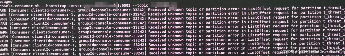 Kafka Kafka Console Received Unknown Topic Or Partition Error ListOffset Request CSDN