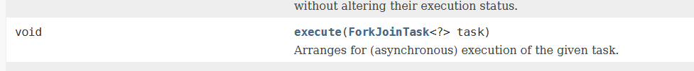ForkJoinPool - execute(ForkJoinTask)