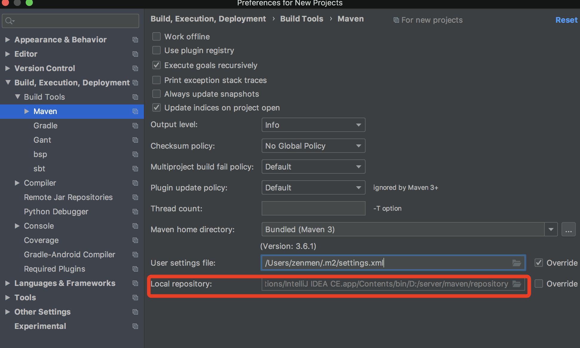 在IntelliJ IDEA 配置maven