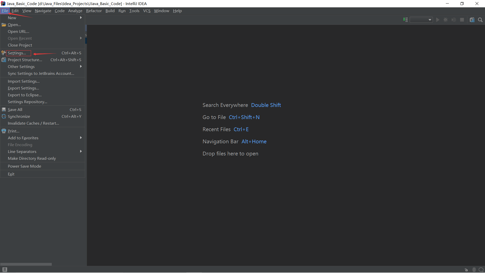 IntelliJ IDEA code font size shortcut key setting zoom in and out ...