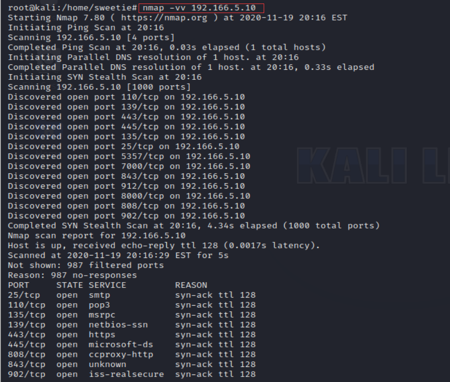 nmap基本使用方法_target ip address-csdn博客