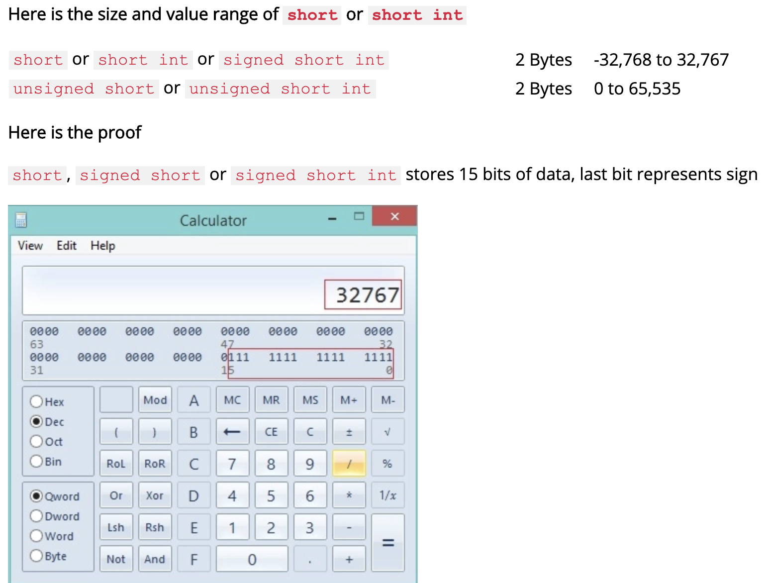 short int 、short 与 int之间的区别CSDN博客