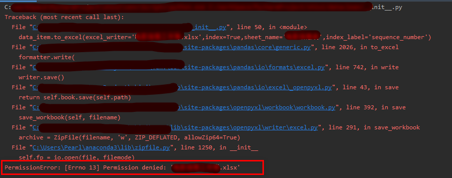 PermissionError: [Errno 13] Permission Denied_permissionerror: [errno ...