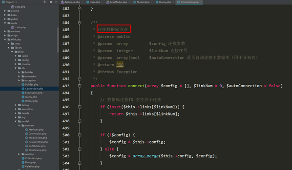 In-depth analysis of the model of ThinkPHP database query