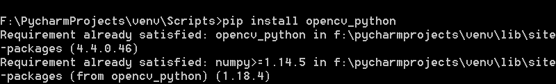 windows下安装opencv_python