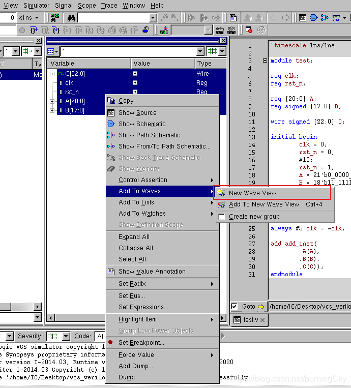 VCS仿真教程(一):Verilog+波形+Makefile_vcs仿真命令-CSDN博客