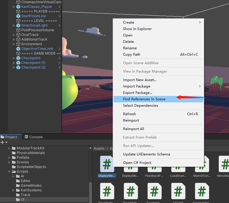 unity 查找资源引用
