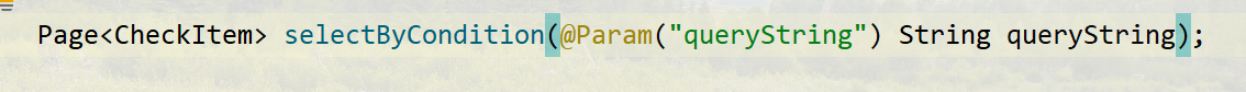 There is no getter for property named ‘queryString‘ in ‘class java.lang.String‘