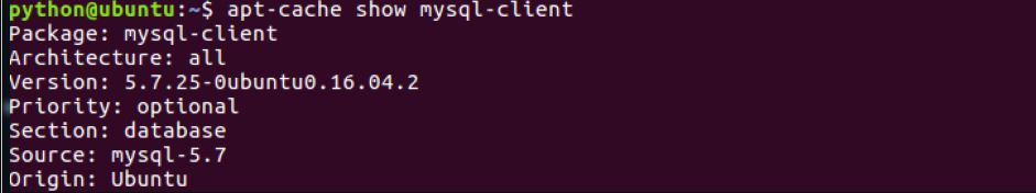 MySQL客户端安装包信息