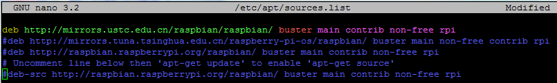 树莓派linux镜像源sources.list