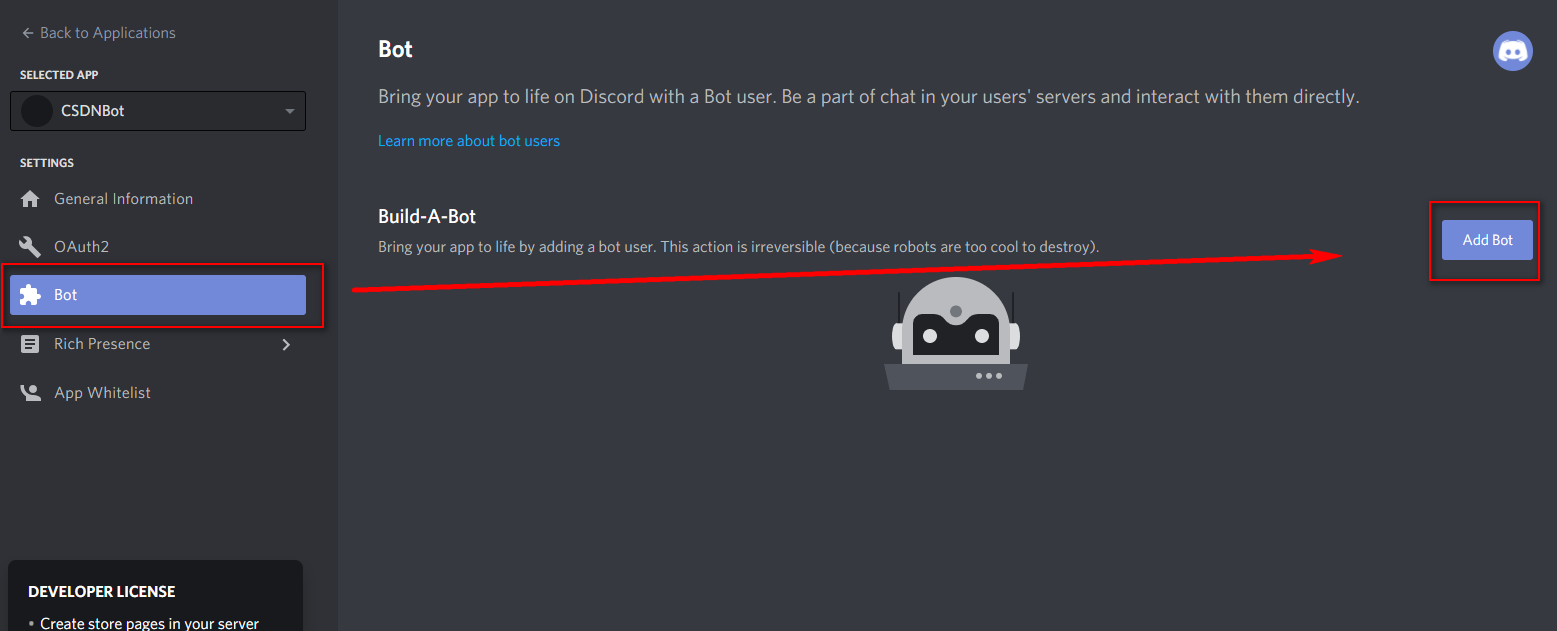 利用discord创建一个自己的discord Bot机器人 Codemagic崔的博客 Csdn博客 Discord机器人