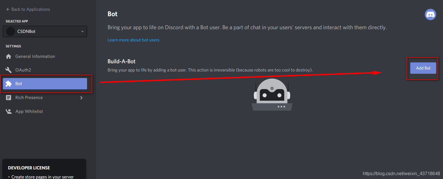 利用discord创建一个自己的discord Bot机器人 Codemagic崔的博客 Csdn博客