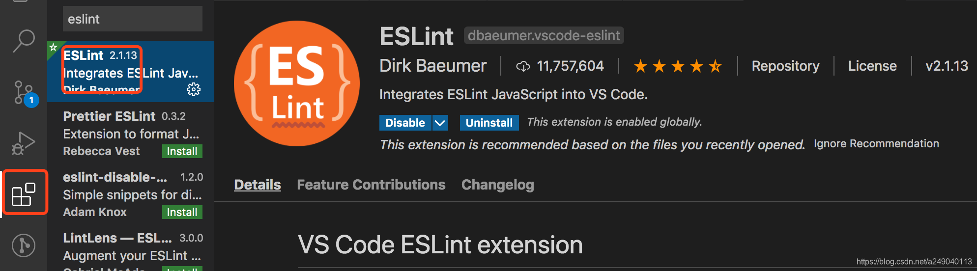 VScode设置Eslint相关配置