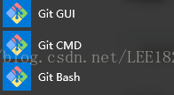第一个是可视化图形界面，第二个是CMD，第三个是Bash。
