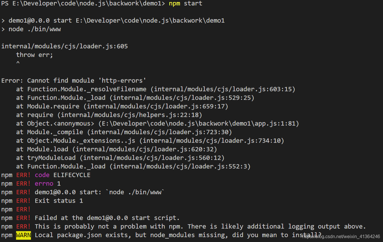 8、express框架的安装、创建项目、项目结构、启动_express文件结构-CSDN博客