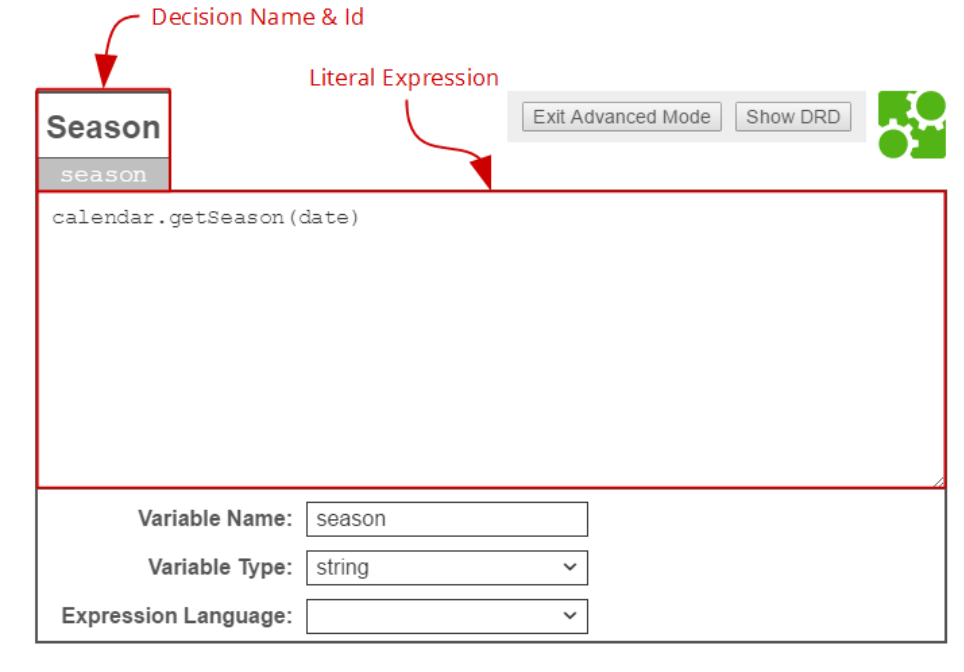 Camunda DMN_a must have a defined