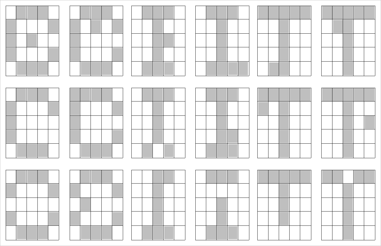 ▲ 带有噪声的三个字母