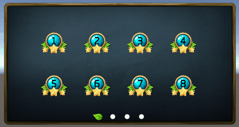 ugui学习实现小游戏关卡选择面板