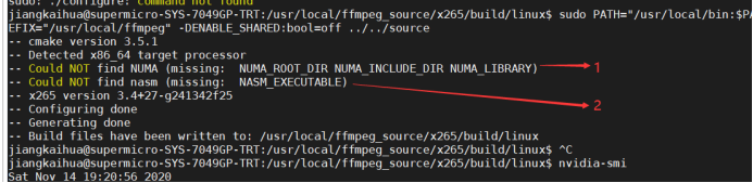 error installing nasm linux ffmpeg