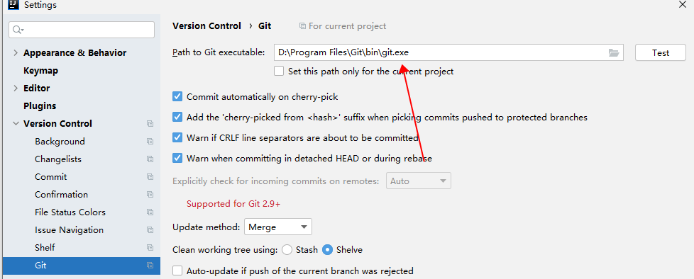 intellij git annotate shortcut