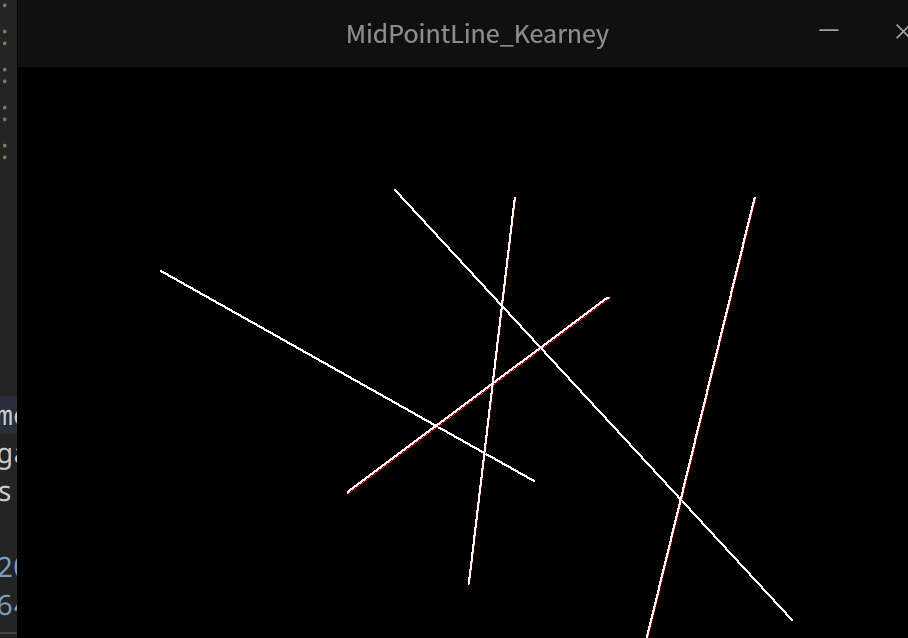 Implementation of midpoint algorithm in python and pygame-computer ...