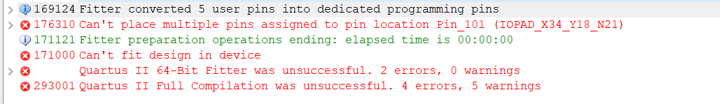 FPGA疑难解决：Can‘t Place Multiple Pins Assigned To Pin Location Pin_101 ...