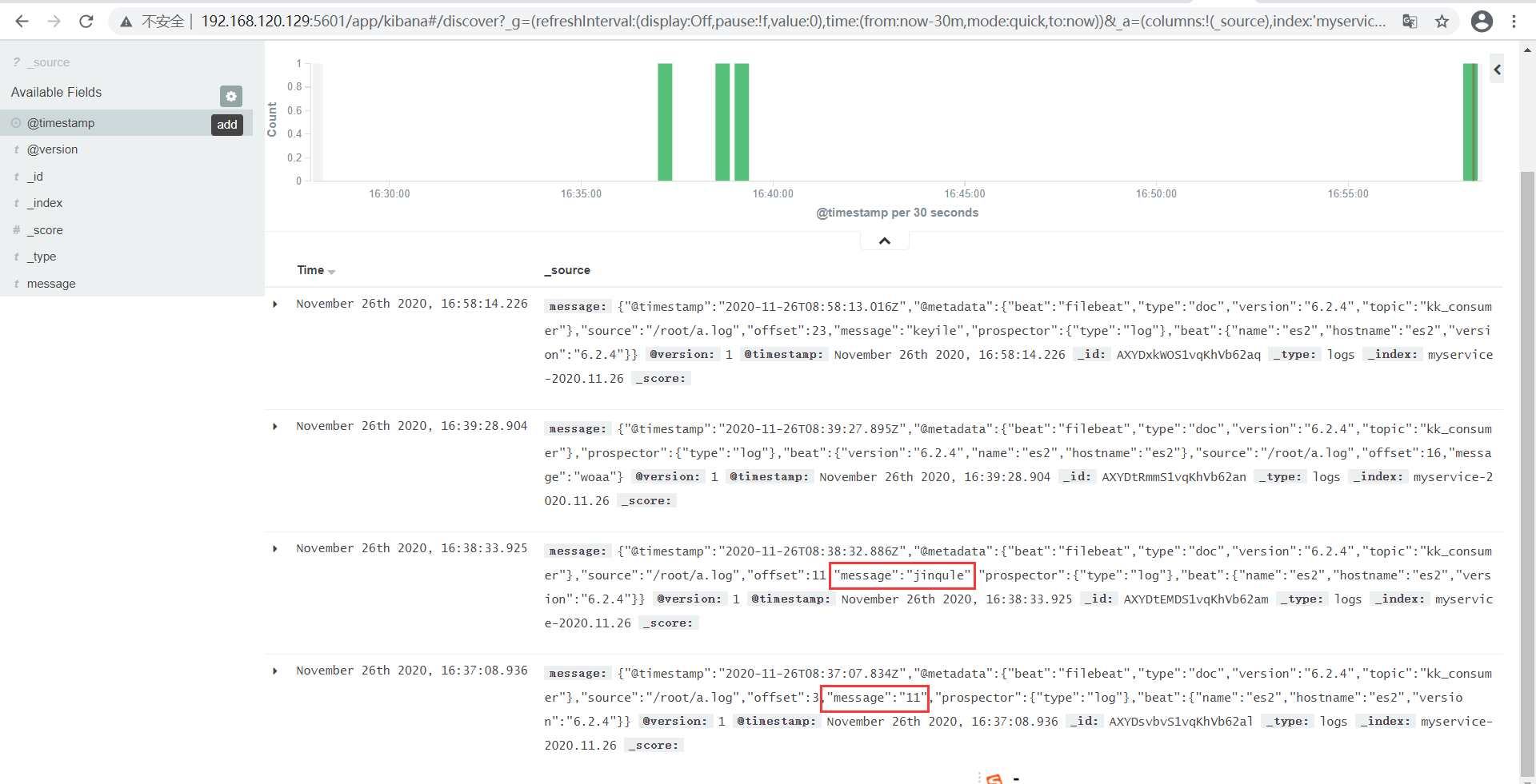 filebeat+kafka+ELK日志方案（Docker版）_docker filebeat收集日志kafkaCSDN博客