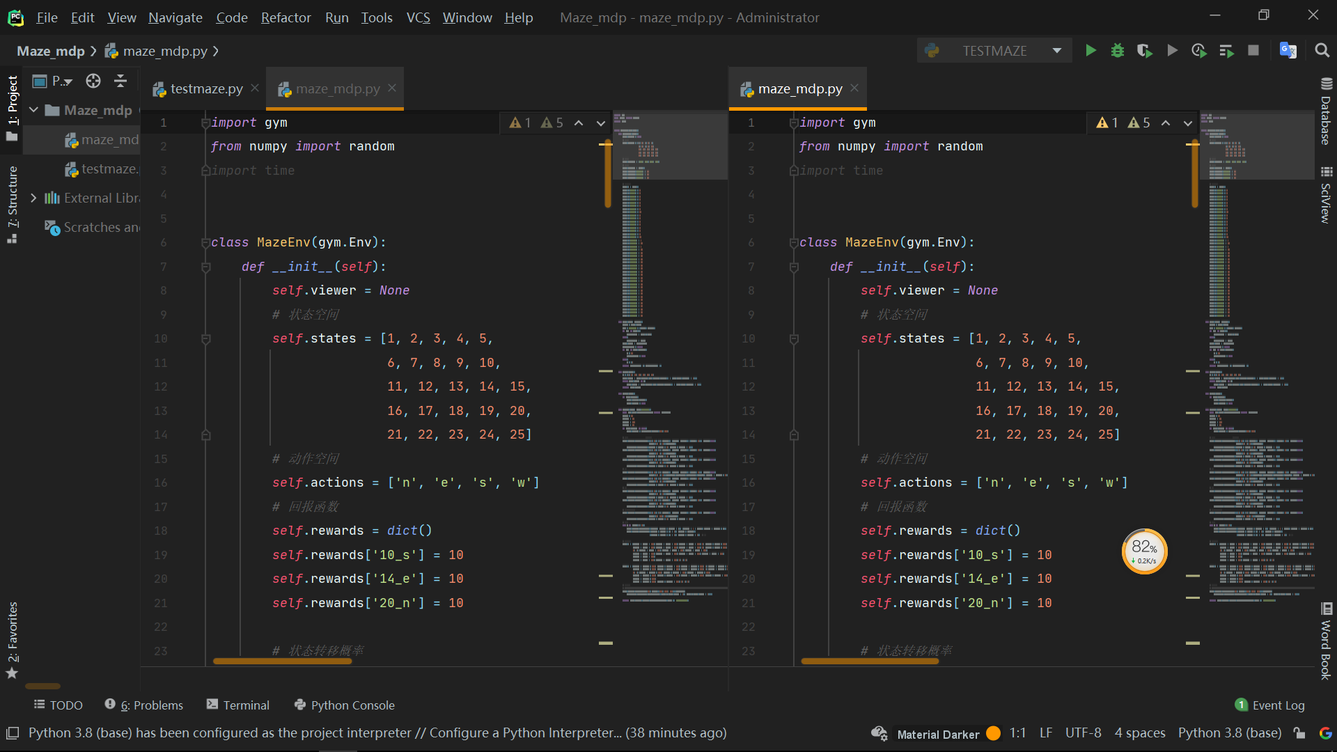 pycharm界面分屏指令_pycharm split分屏怎么时有时无-CSDN博客