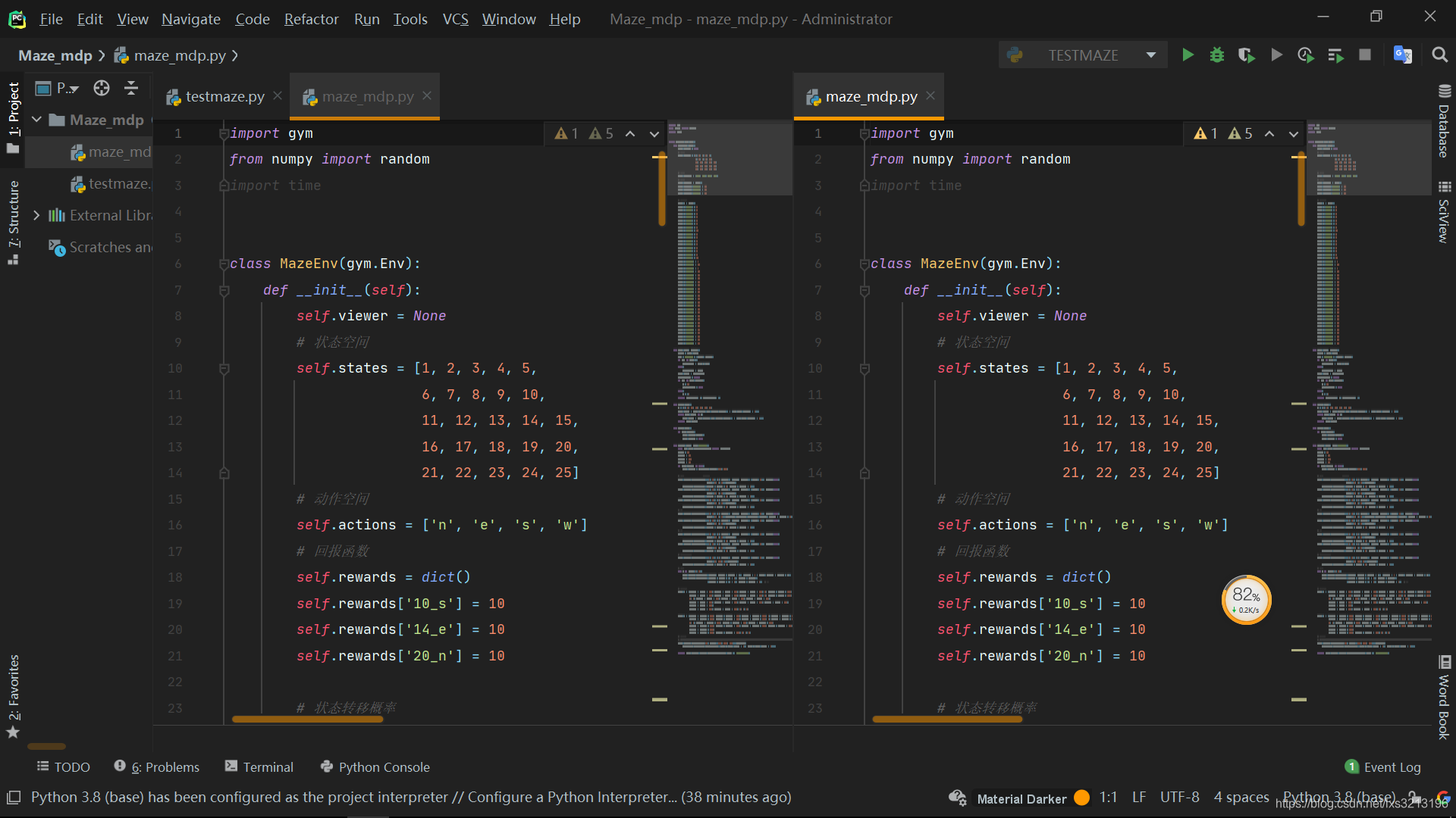 pycharm界面分屏指令_pycharm split分屏怎么时有时无-CSDN博客