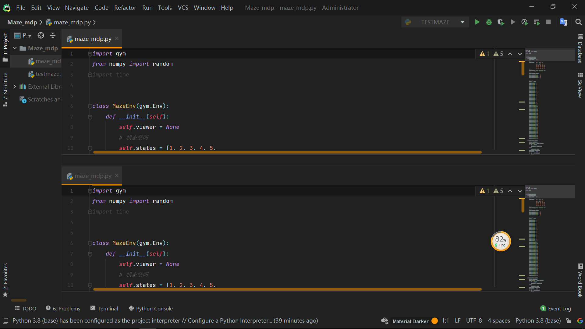 pycharm界面分屏指令_pycharm split分屏怎么时有时无-CSDN博客