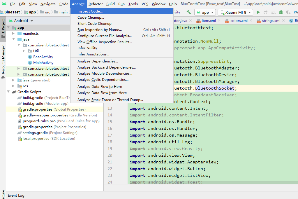 Android Studio 自带的inspect Code（代码检查功能）_android studio inspect codeCSDN博客
