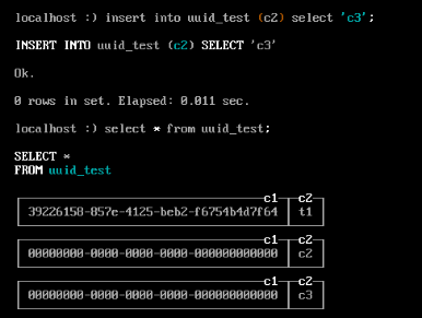 fixedstring 和 uuid(1)string 不限制長度,相當於varchar,text,clob