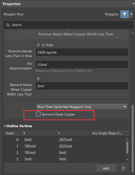 altium designer 16 polygon pour 不用十字