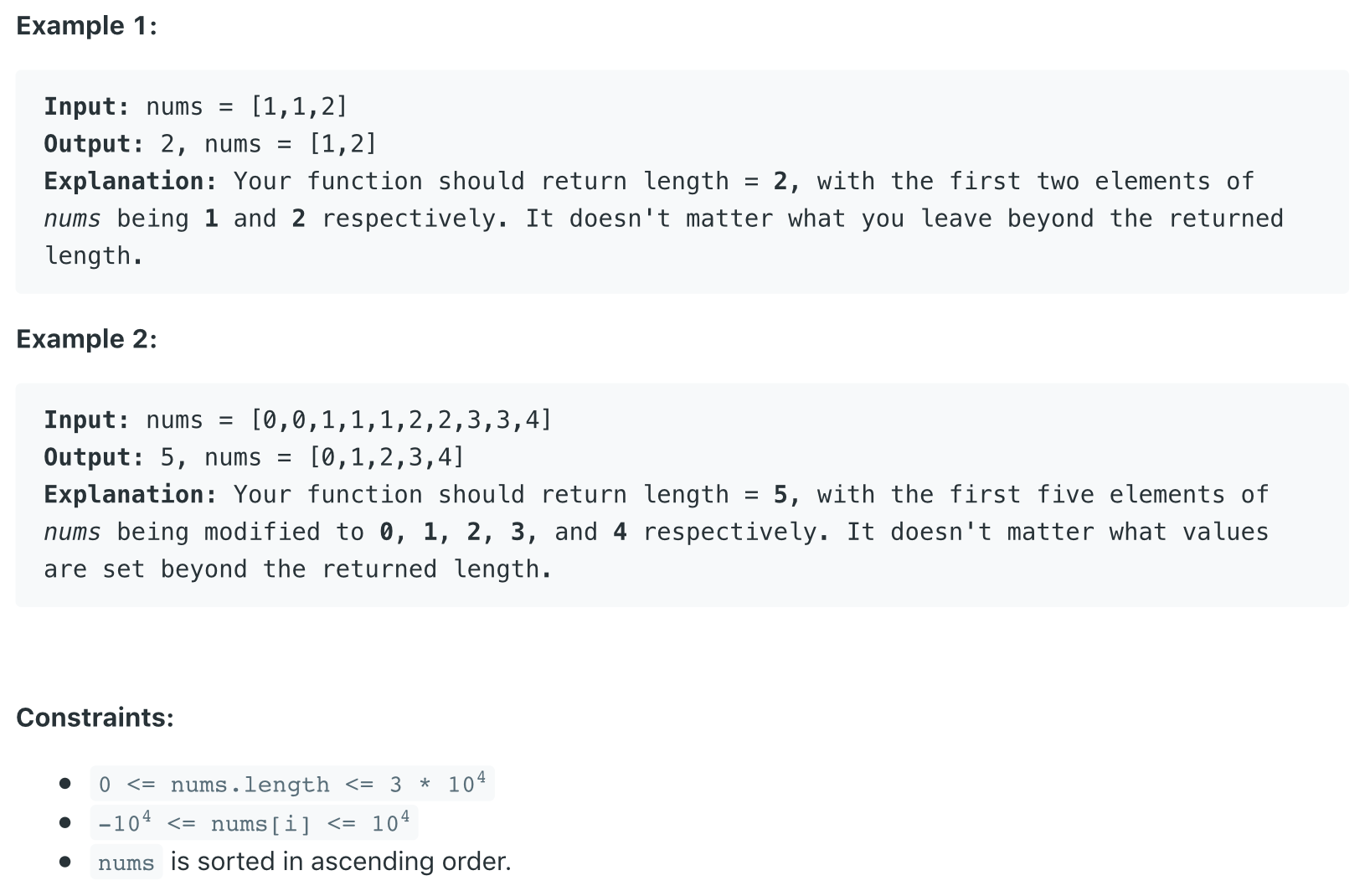 Leetcode - 26 - Remove Duplicates from Sorted Array_zxrzhang的博客-CSDN博客