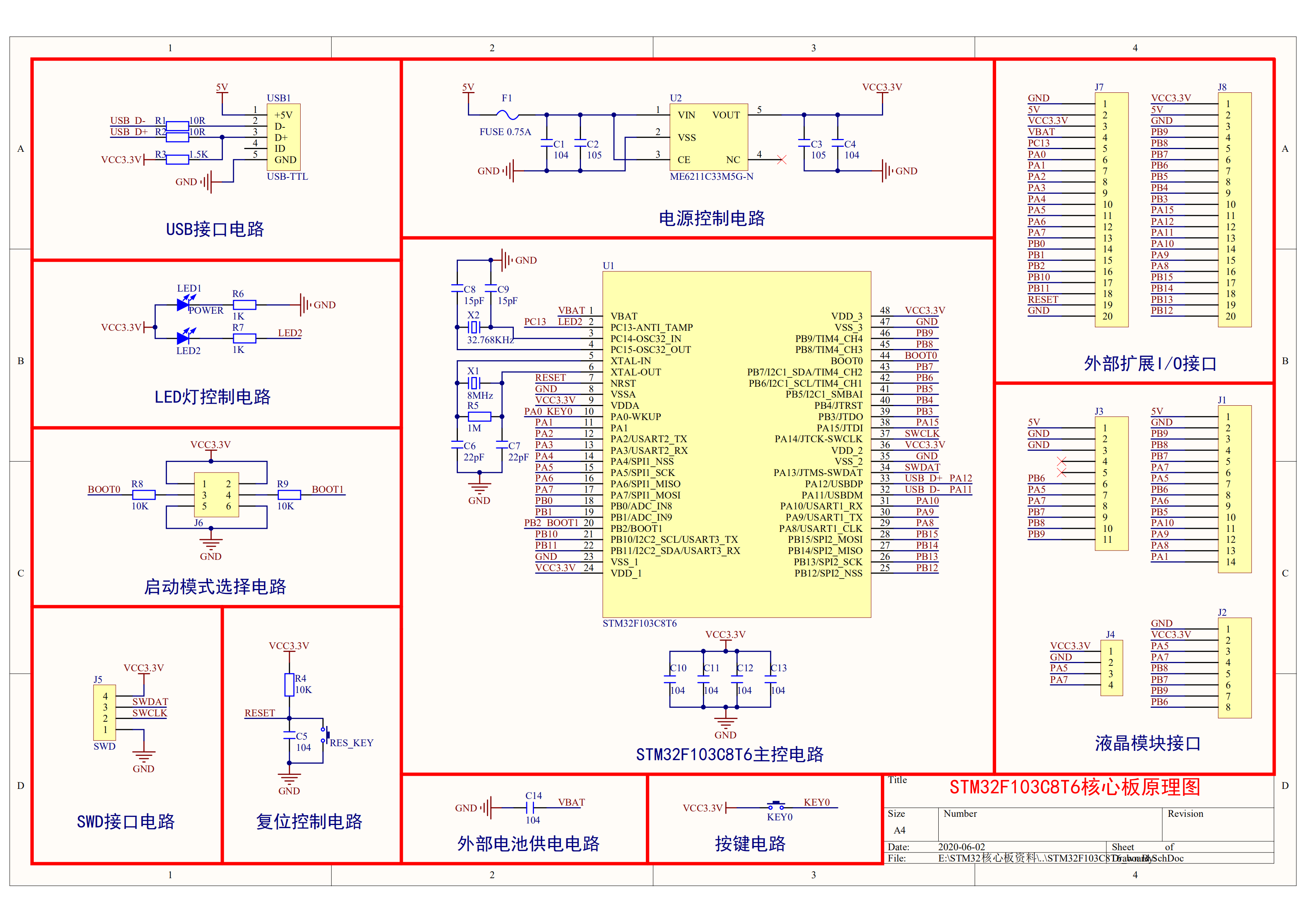 stm32f030k6t6引脚图图片