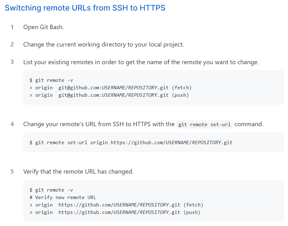 github改登录名之后，需要Changing a remote‘s URL