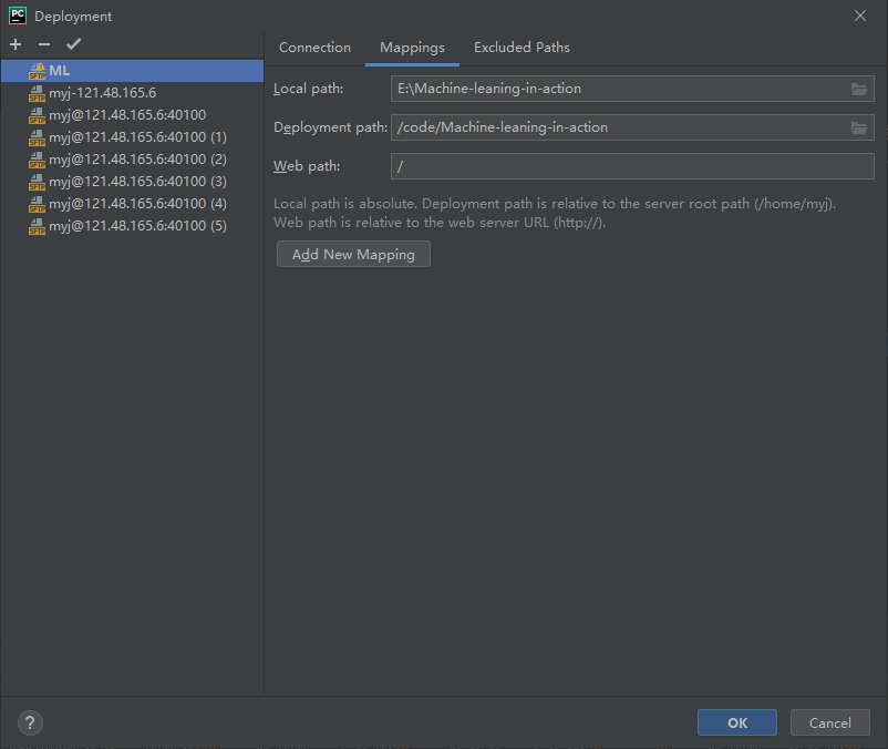 pycharm远程服务器配置