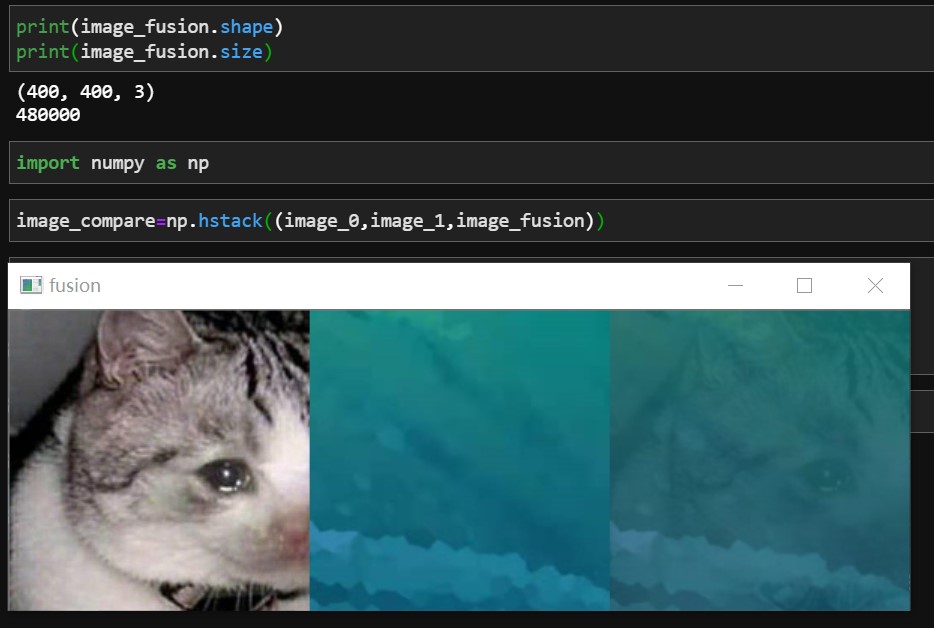 (python opencv)图像融合