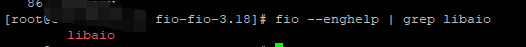 fio: engine libaio not loadable
