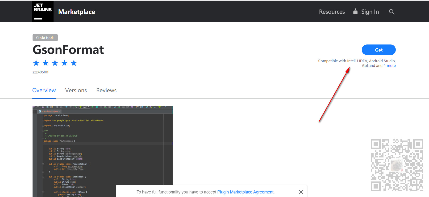 AndroidStudio中安装GsonFormat插件并根据json文件生成JavaBean