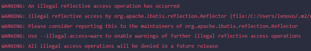 Warning: An Illegal Reflective Access Operation Has Occurred Warning: Illegal  Reflective Access By_.G( );的博客-Csdn博客